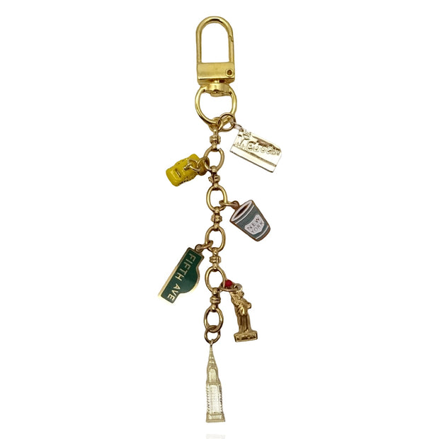 New York Charm Bag Keychain