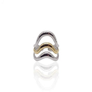 Two-Toned Ripple Ring