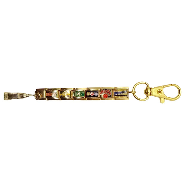 New York Empire State Building Italian Charm Keychain