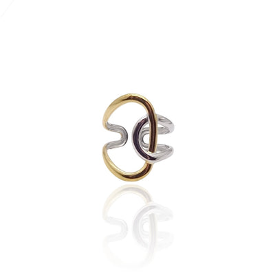 Two-Toned Loop Ring