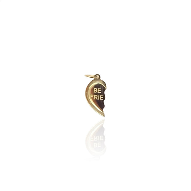 Best Friends Heart Charm