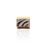 Zebra Print Italian Charm