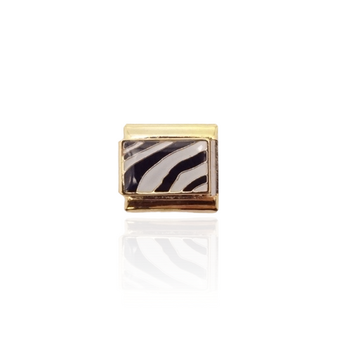 Zebra Print Italian Charm