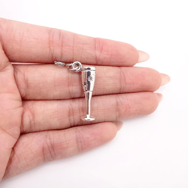 Champagne Glass Charm