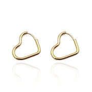 Heart Hoop Earrings