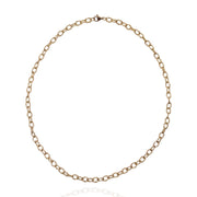 Textured Paper Clip Thick Necklace