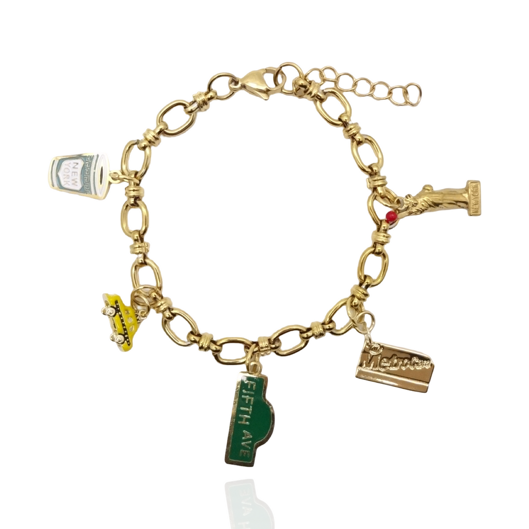KIKICHIC | Iconic NYC Charm Bracelet | New York Charm Bracelet