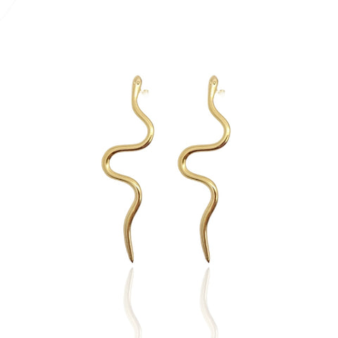 Long Snake Earrings