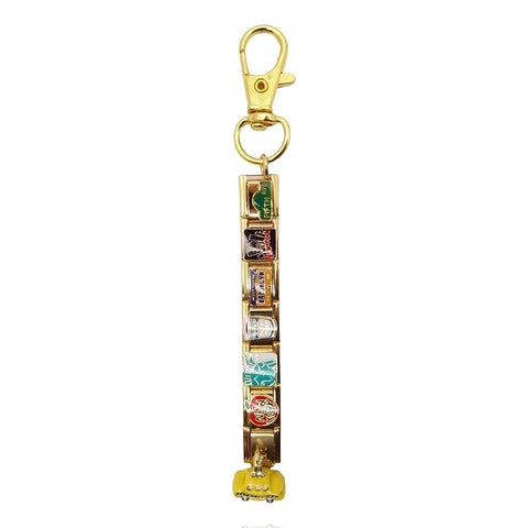 New York Taxi Italian Charm Keychain