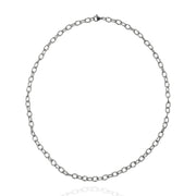 Textured Paper Clip Thick Necklace