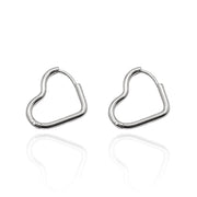 Heart Hoop Earrings