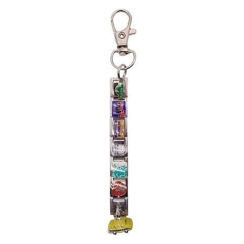 New York Taxi Italian Charm Keychain