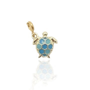 Blue Sea Turtle Charm