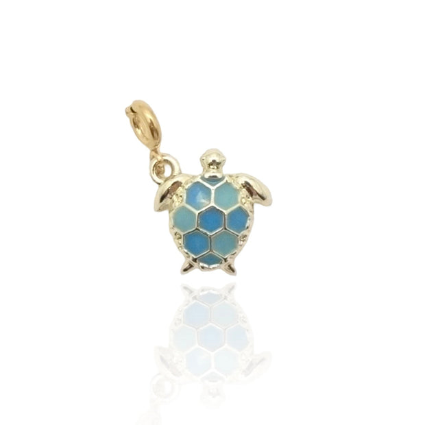 Blue Sea Turtle Charm