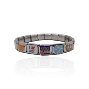 Silver New York Italian Charm Bracelet