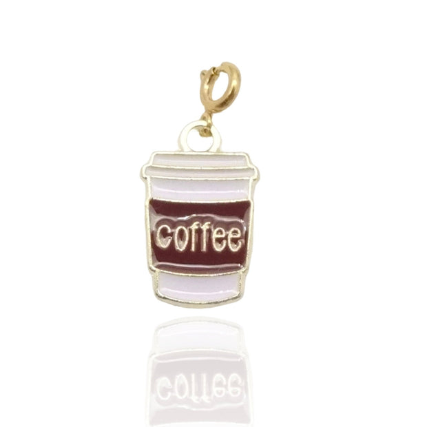 Brown Coffee Cup Charm