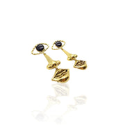 Golden Face Earrings