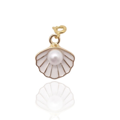 Pearl Clam Shell Charm