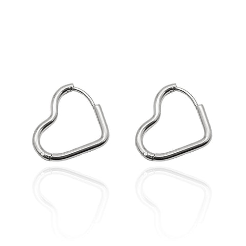 Heart Hoop Earrings