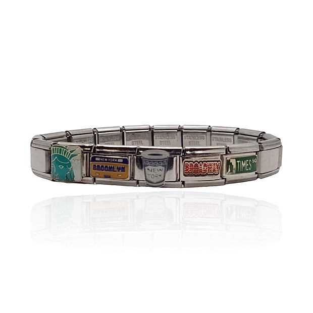 Brooklyn NYC Italian Charm Bracelet