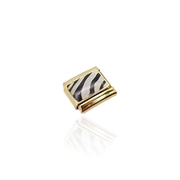 Zebra Print Italian Charm