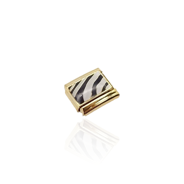 Zebra Print Italian Charm