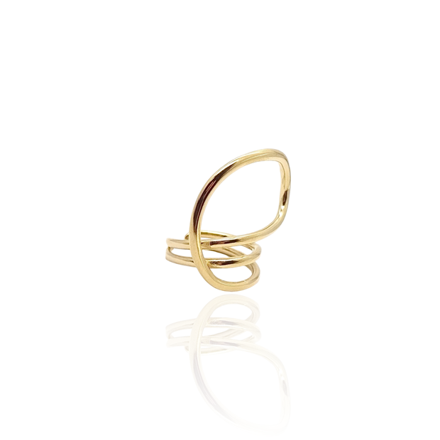 Curved Statement Ring