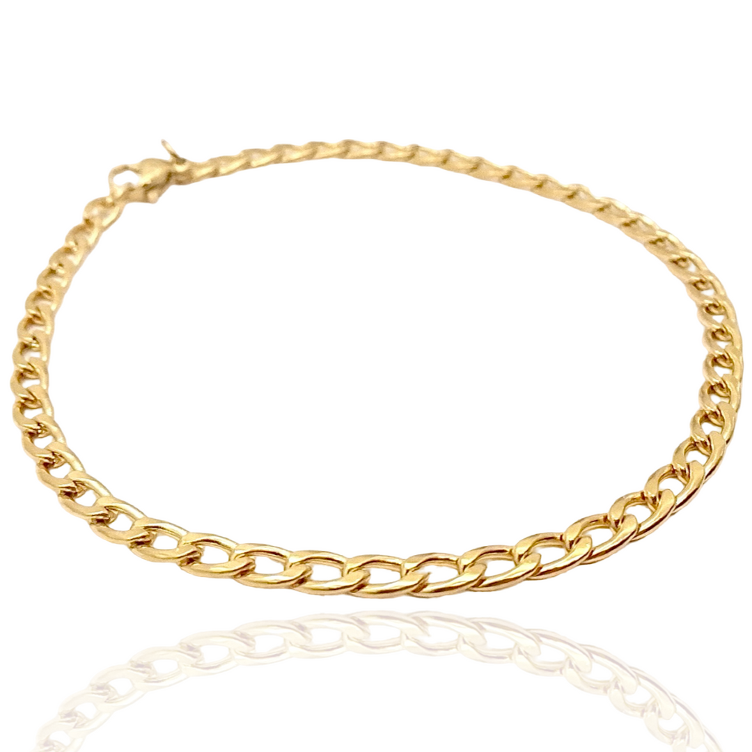KIKICHIC | Cuban Cable Chain Link Stack Bracelet 18k Gold