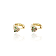 Green-Eyed Snake Earrings