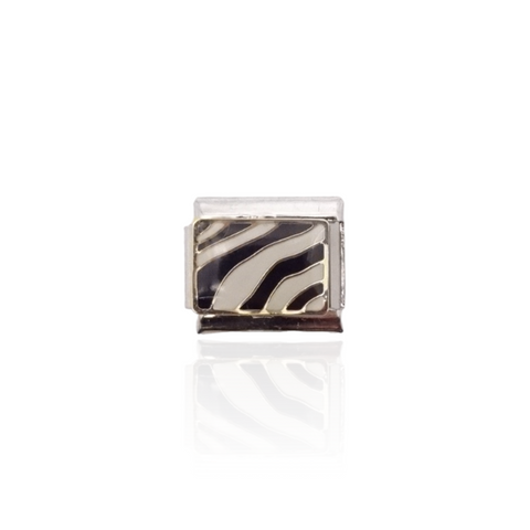 Zebra Print Italian Charm