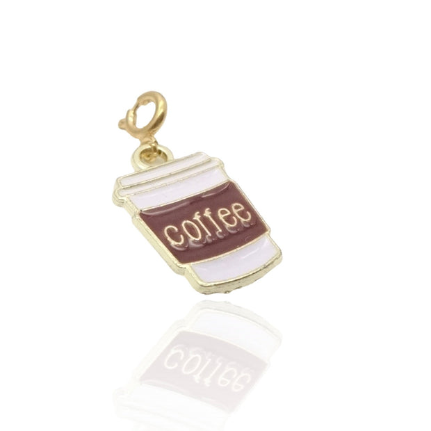 Brown Coffee Cup Charm