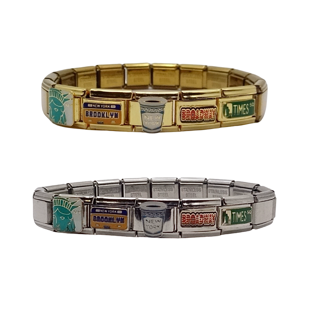 Brooklyn NYC Italian Charm Bracelet
