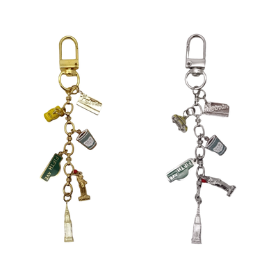 New York Charm Bag Keychain