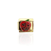 Apple New York Italian Charm