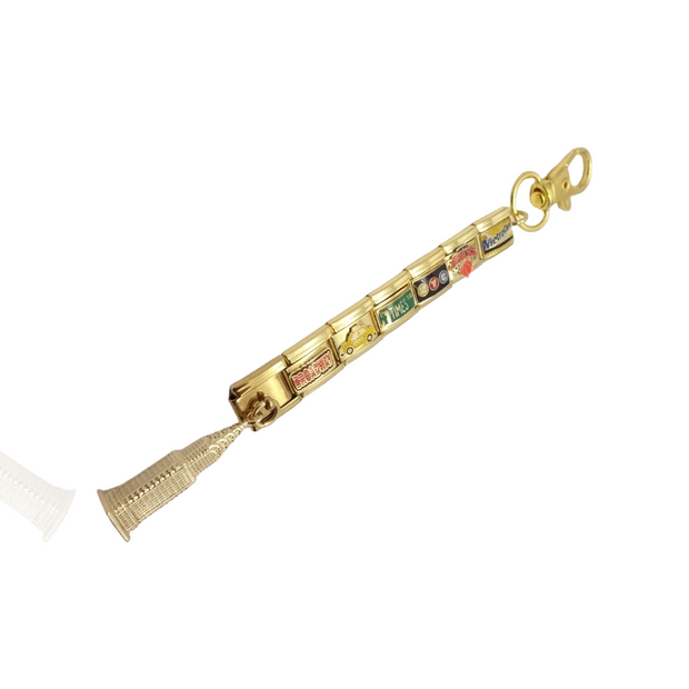 New York Empire State Building Italian Charm Keychain