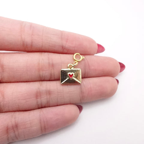 Heart Envelope Charm