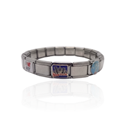 Silver New York Italian Charm Bracelet