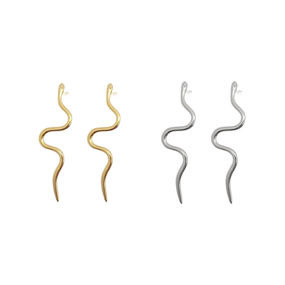 Long Snake Earrings