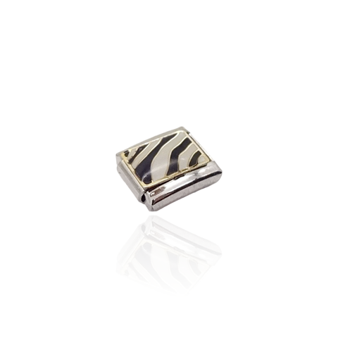 Zebra Print Italian Charm