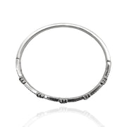 CZ X Knot Bangle Bracelet