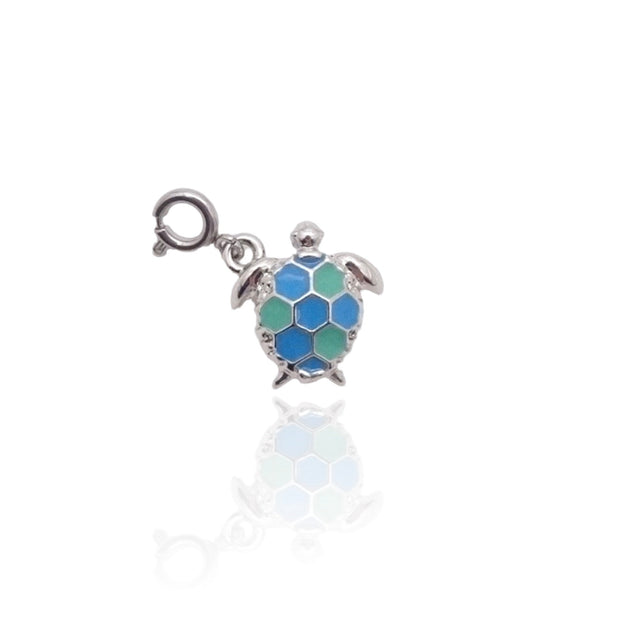 Blue Sea Turtle Charm
