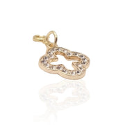 Diamond Clover Charm