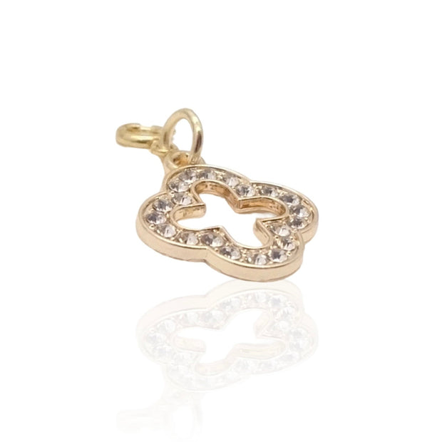Diamond Clover Charm