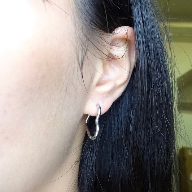 Heart Hoop Earrings