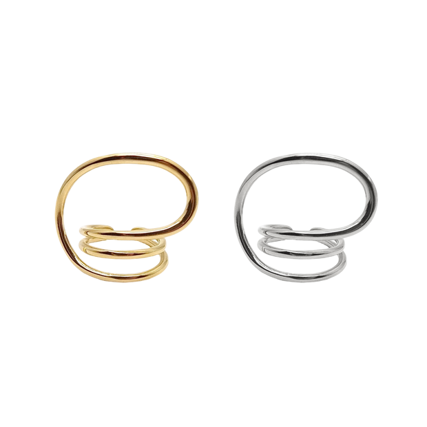 Curved Statement Ring