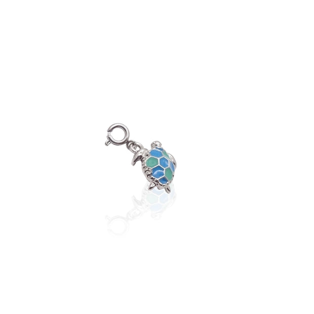 Blue Sea Turtle Charm