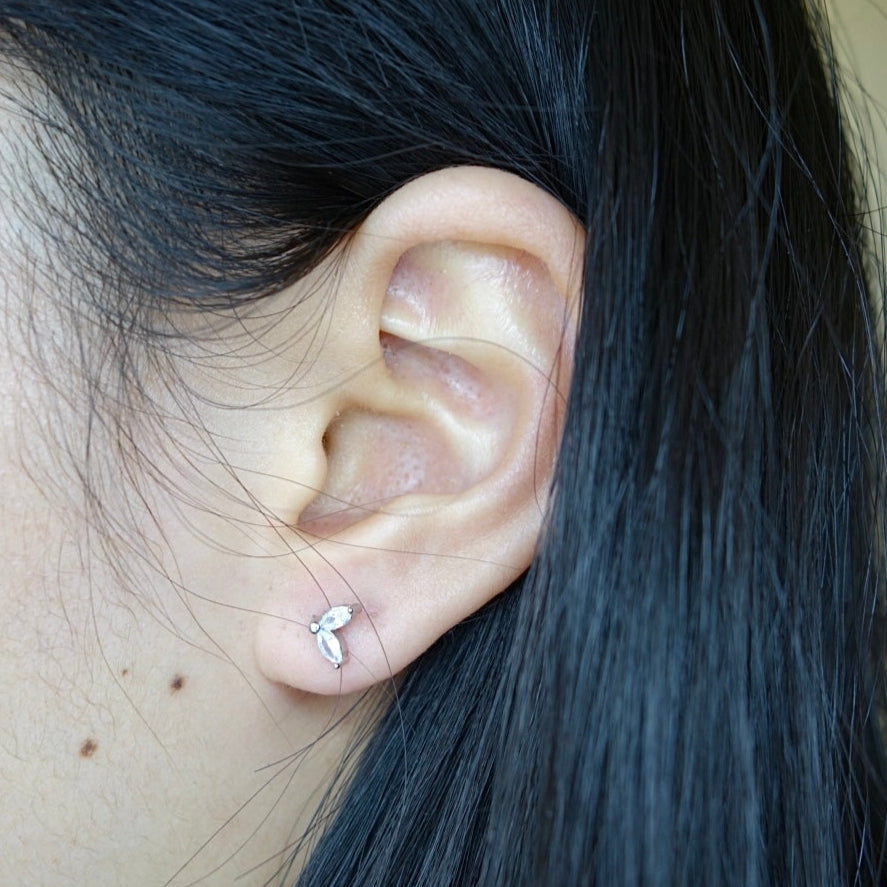 Kiki KIKICHIC | NYC | Mother of Pearl Cover Cleef Stud Earrings