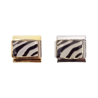 Zebra Print Italian Charm