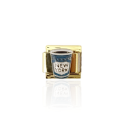 NY Coffee Cup Italian Charm