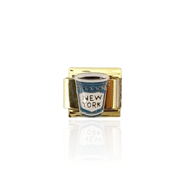 NY Coffee Cup Italian Charm